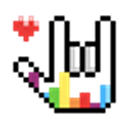 Rainbow Rock emoji