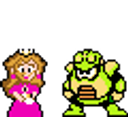 Princess Peach Kiss emoji