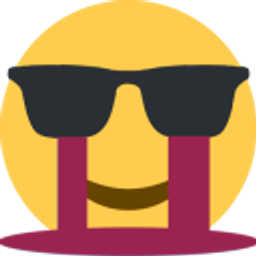 Crying Blood But Still Cool emoji