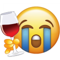 Wine Sob emoji