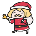 Girl Santa Jingle Bell emoji