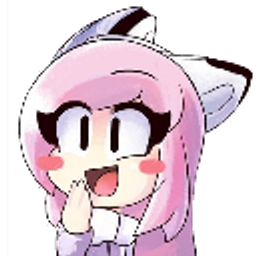 Cat Pink Happywave emoji