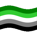 Prideflag Aromantic Animated emoji