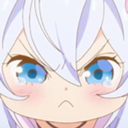 Anime Girl Angry Stare emoji