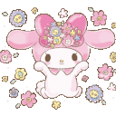 Cute Rabbit Flower Hat emoji