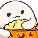 Ghost Snack Pumpkin emoji
