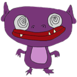 Purple Monster Spiral Eyes emoji