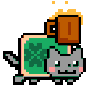 Nyancat Saintpaddy emoji