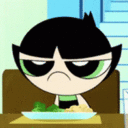 Powerpuff Unimpressed emoji