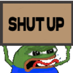 Pepe Shut Up Sign emoji