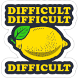 Difficult Difficult Lemon Difficult emoji