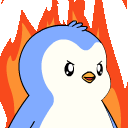 Pengu Evil Fire emoji