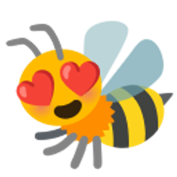Hearteyes Bee emoji