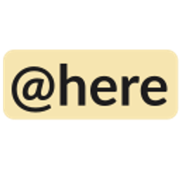 At Here Light emoji