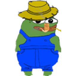 Pepe Farmer Hat Overalls emoji