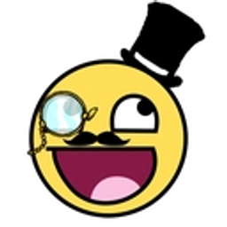 Smiley Monocle Top Hat emoji