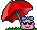 Knuddels Umbrella Sunny emoji