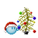 Burning Xmas Tree emoji