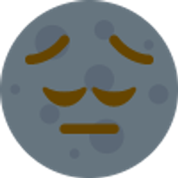 Pensive Moon emoji