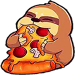 Sloth Eating Pizza emoji