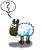 Sheep Confused emoji