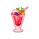 Pink Icecream Sundae emoji