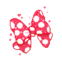 Polka Dot Bow emoji