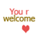 You R Welcome emoji