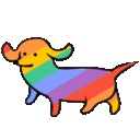 Rainbow Dog emoji