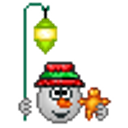 Lantern Snowman emoji