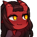 Devil Girl Smirk emoji