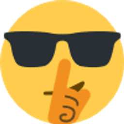 Sunglasses Shush emoji