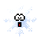 Eek Snowflake emoji