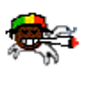 Jumping Rasta Cat emoji