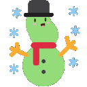 Snowman Bean emoji