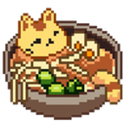 Cat Ramen Slurp emoji
