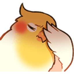 Cockatiel Shy Blush emoji