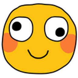 Googly Smile Blush emoji