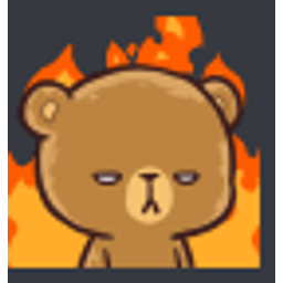 Bear On Fire emoji