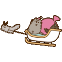 Pusheensleigh emoji