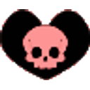 Skull Heart emoji