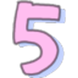 Number Five Pink emoji