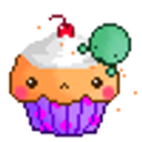 Eating Cupcake emoji