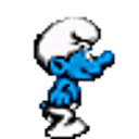 Smurf Running emoji