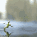 Running Lizard emoji