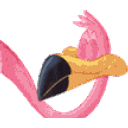 Flamingo Blink emoji