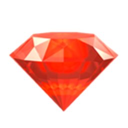 Red Diamond emoji