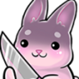 Pink Bunknife emoji