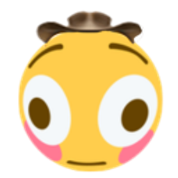 Mega Flushed Cowboy emoji