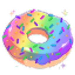 Rainbow Donut emoji
